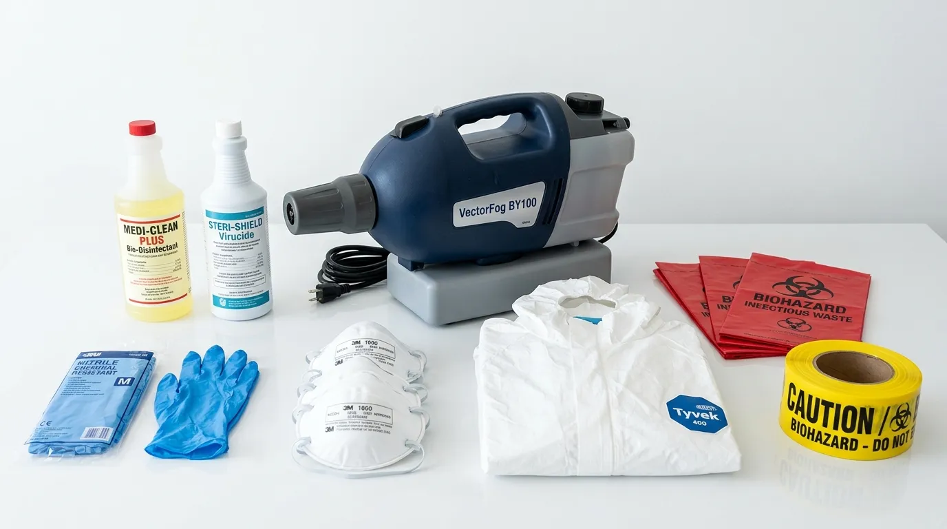 Professional biohazard remediation crew working in Carrollton